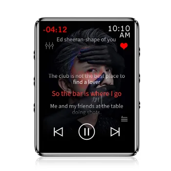 X60, Zaslon na Dotik, MP3 Predvajalnik, Bluetooth 5.0 Prenosne Avdio Glasbeni Video Predvajalnik z vgrajenim zvočnikom FM Radio, Diktafon, E-Book
