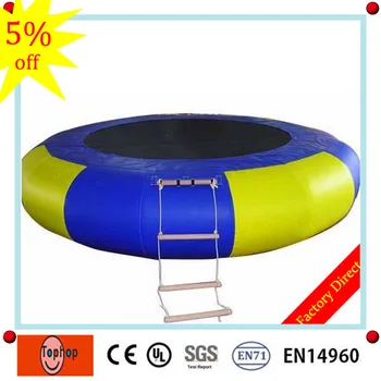 0,9 MM PVC ponjav dia 5m poceni jezero napihljivi plavajočih oprema za igre na vodi, skoki trampolin za prodajo