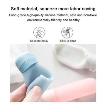 1.5 oz Potovanja Steklenico Puščanje Dokazilo BPA Free Silikonski Kozmetični Potovanje Velikosti Toaletni Kontejnerji Za Šampon Losjon za Milo
