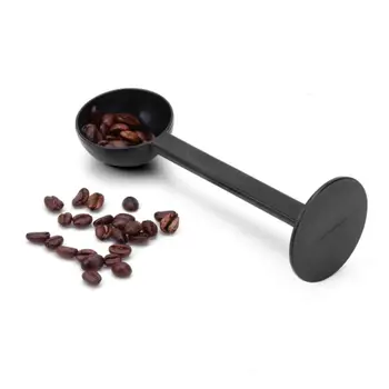 1 kos 2 V 1 Aparat za Espresso Zajemalka 10 g Plastični Merilni Žlico Zlorabiti Hrana Razred Plastično Žlico Kave -Črna