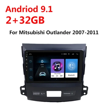 10.1 inch Android 9.1 2 Din Avto Multimedijski Predvajalnik MP5 Predvajalnik Za Mitsubishi Outlander 2007 2008-2010 2011 Navigacija GPS Radio