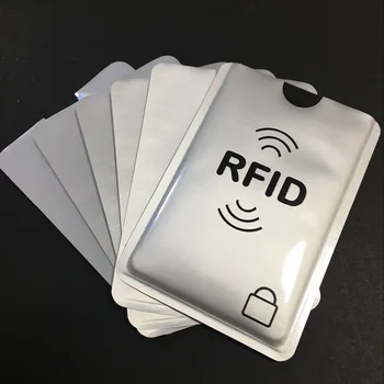 10+3pcs RFID blocker natisnjeni Aluminija rokav cardsheild zaščitene ID kartico Anti Krajo Kreditnih Kartic ščit 3 imetnik potnega lista