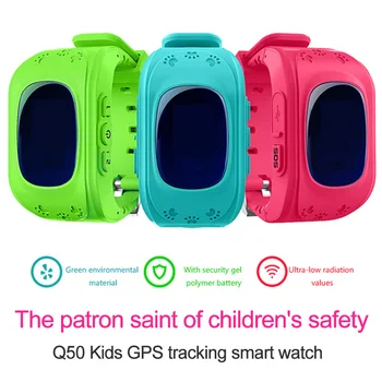 10 kos/veliko Q50 GPS Pametni Telefon Watch Otrok Otrok ročno uro GSM GPRS Lokator Tracker Anti-Izgubil Smartwatch Otrok Stražar z DHL