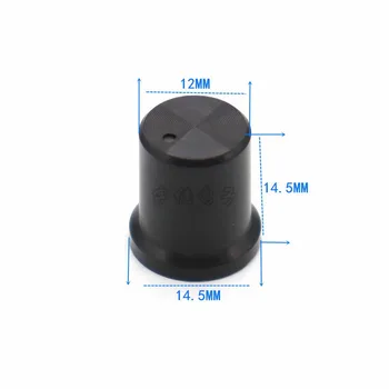 10 Kos Črna plastika gumb skp 14.5 * 14.5 mm cvet gred 6 MM potenciometer gumb skp pika prilagoditev skp