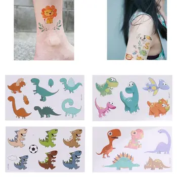 10 Listov Začasno Živali Tetovaže za Otroke Otrok Džungle Živalskem vrtu Stranka Ponudbe