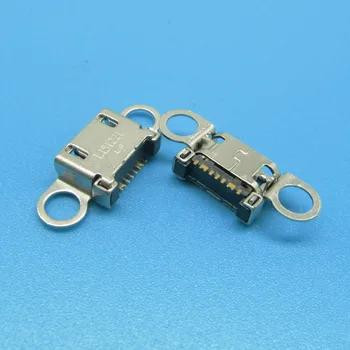 100 kozarcev Za Samsung S6 /S6 rob S6 robu+ plus G920 G920F G925 G925F G928 polnjenje nabrežje nabrežje vrata mikro USB priključek jack vtičnico