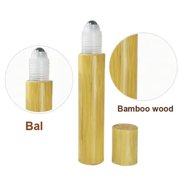 1000pcs*15ml Prazno Bambusa Roll Na Steklenico luksuzni bambusa roller stekleničke parfuma Roll Na Bambusa Steklenice Eterično Olje bambusa