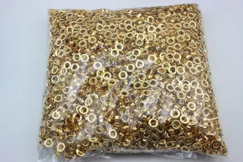 1000set 6 mm letalo osnove Rose zlata kovinski baker obročki gumbi oblačila pribor torbici ugotovitve BREZPLAČNA DOSTAVA