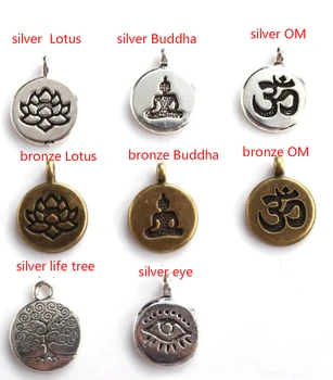 108 biseri 8 mm elastični nastavljiv Lotus življenje drevo Buda OM oči Čakro, Reiki agate Oniks Joga Zapestnico, ogrlico ghj4f