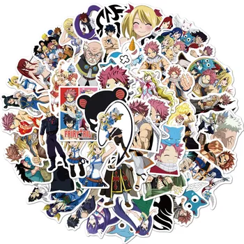 10PCS Anime Fairy Tail Nalepke za Avto, Kolo Potovalne Prtljage Telefon Kitara Prenosni Hladilnik Nepremočljiva Klasična Igrača Nalepke Nalepke