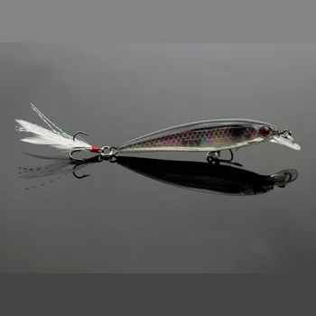 10pcs Fishing Lure bo Ustrezala 9 cm 8g Pisanec Umetne Ribe Težko Vabe Plastičnih Pisane Trajno odpravljanje Ribolova za Bas Krap