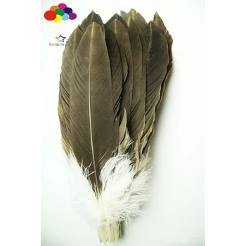 10pcs naravni orel fazan pero rep 35-50 cm/14-20 palčni kave in bela za Diy pustni kostum masko headdress