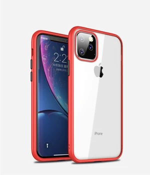 10pcs Shockproof Oklep Primeru Telefon za iPhone 11 pro Max 5.8 & 6.1 & 6.5 Coque Pregleden TPU Hrbtni Pokrovček za 2019 iphone XI XIR