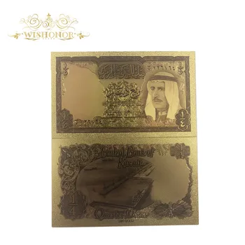 10pcs/veliko državo Kuvajt Zlato Bankovcev 1/4 Dinarjev Bankovcev Računov Za Dom Dekor In Zbiranje