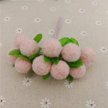10Pcs/veliko Žamet Pene Bayberry Umetno Cvetje za svate, Dekoracijo DIY Ročno Obrt Darilo Venec Berry Ponaredek Cvetje