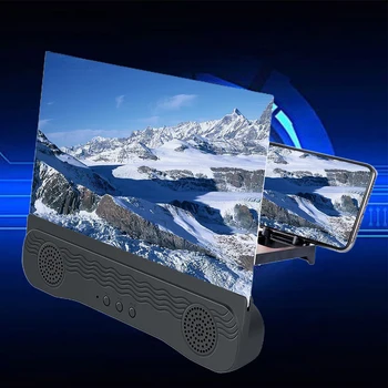 12 Palčni Universal Enlarger Nosilec HD Anti Sevanja Doma Potovanja Projektor Zaslon Telefona Ojačevalnik Povečava Z Bluetooth Zvočnik