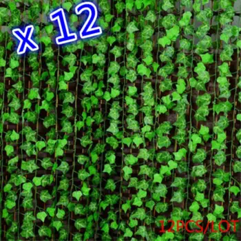 12pcs Umetno Ivy Listi Cvet Doma Dekor Poročno Dekoracijo Lažne Umetne Rastline