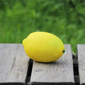 12pcs Umetno Ponaredek Limonin Sadje Domači Hiši Kuhinja Stranka Dekoracijo Umetnih Veren Simulacije Rumene Limone