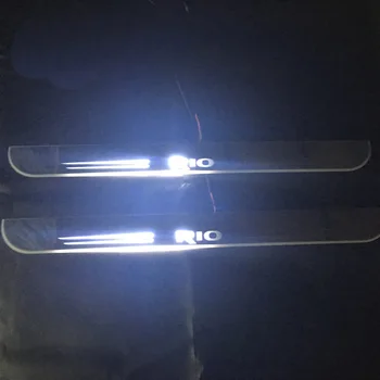 12V LED Vrata Polico Luči Za Kia Rio 3 4 2016 2017 2018 Ploščo Stražar Poti Dobrodošli Avto Izvažajo Led Luči Pedal Svetlobe
