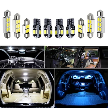 13x Canbus Napak LED Notranja Luč Kit Paket za 2019 Jeep Grand Cherokee Avto Dodatki Zemljevid Dome Trunk Licenco Svetlobe