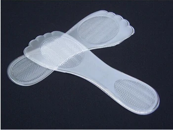1Pair Pregleden Anti Slip Stopala Noge Pad Visoke Pete Silikonski Gel Blazine Vložek za Čevlje za Lajšanje Bolečin Masažne Blazine