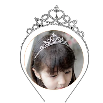 1pc Baby Dekleta Princesa Hairband Otrok Stranka Poročne Krono Glavo Kristalno Diamond Tiara