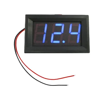 1pc DIY Mini Digitalni Voltmeter 0.56 4.5 Palčni PROTI-30V Tester Napetosti Meter LED Zaslon, Elektronski Deli, Pribor Modra/Rdeča/Zelena
