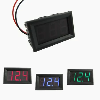 1pc DIY Mini Digitalni Voltmeter 0.56 4.5 Palčni PROTI-30V Tester Napetosti Meter LED Zaslon, Elektronski Deli, Pribor Modra/Rdeča/Zelena