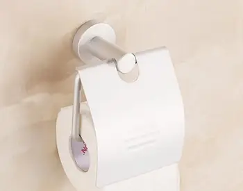 1PC Prostor Aluminija Toaletni Papir držalo za Ustvarjalno Ščetko za Stenske Toaletni Papir Roll Imetnik Stojalo Tkiva Polje NG 009