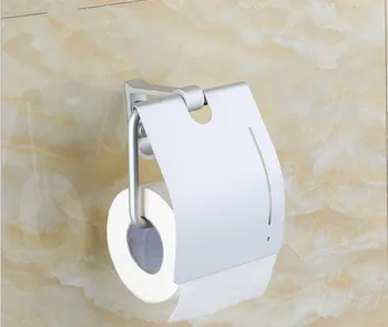 1PC Prostor Aluminija Toaletni Papir držalo za Ustvarjalno Ščetko za Stenske Toaletni Papir Roll Imetnik Stojalo Tkiva Polje NG 009