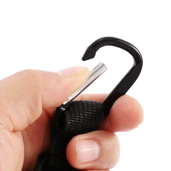 1Pcs Zložljive Potegnite Key Ring Verige Pasom z Carabiner Kolutu Kartico Značko Imetnik Recoil Sega Do 60 cm