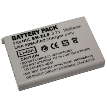 2 kos 1600 mAh ENEL5 EN-EL5 Baterija za NIKON Coolpix 4200 3700 P5000 5900 5200 7900 S10 P3 P4