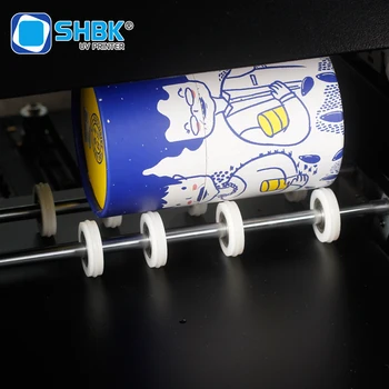 2-v-1 A4 multifunkcijski UV tiskalnik za tiskanje valjaste in ravno predmeti, iz plastičnih mas silikagel kamen, les primeru mobilni telefon