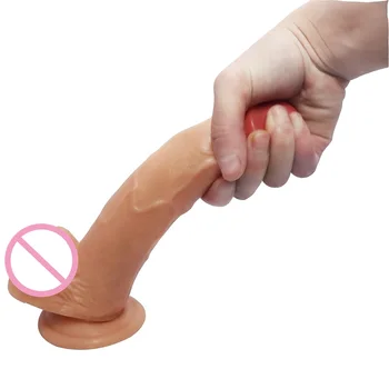20 cm mehka Dildo Realističen Penis Sesalni Dildo Umetni Kurac Ženski Masturbator Lezbični Seks Igrače Za Ženske