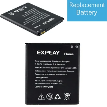 2000mAh Nadomestna Baterija Za Explay Plamen Bateria Batterie Baterij mobilni telefon Mobilni Telefon Baterije