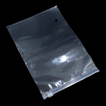 200Pcs prozorne Plastike Potovanja Vrečko za Shranjevanje Potisnite Zadrgo Z Vent Oblačila, spodnje Perilo Tshirt Pakiranje Paket Torbica Zapira 10 Velikost