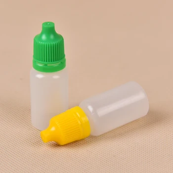 2019 Novo 10 ml Plastične Prazno Stisljiv Kapalko Steklenice Oči Tekoče Droppers Childproof Skp Tanke Nasvet Kapalko Steklenice