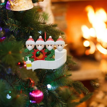 2020 Edinstveno DIY Ime Pozdrav PVC Osebno Neodvisno Snežaka Z sprednji Pokrov Božič Visi Drevo Ornament Stranka Dekoracijo