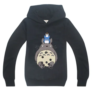 2020 Jeseni Najstniških Majica Kawaii Totoro Grafični Srčkan Hoodie Dekleta Fantje Oblačila, Otroci Malčka, Risanka Vrhovi