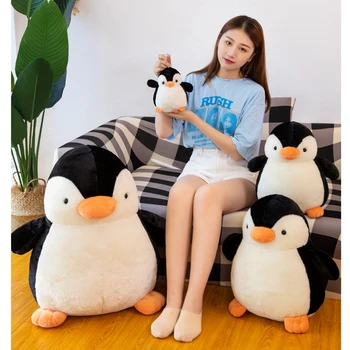 2020 Novo Kawaii Živali Pingvin Plišastih Igrač Big Fat Mehko Živali Lutka Pingvini Blazino za Dekle Otroka Darilo Dekoracijo 24 palca 60 cm