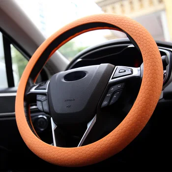 2020 priljubljena najboljše kakovosti USNJA TEKSTURO AVTO AUTO silikonski volan pokrov