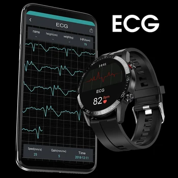 2020 Ženske Moški Pametno Gledati EKG PPG Bluetooth Klic Glasbe za Nadzor Push Sporočilo za 1,3 palca Srčni utrip Dejavnosti Zapestnica PK DT78 L11