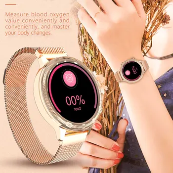 2020 Ženske Pametno gledati IP68 Vodotesen Srčnega utripa, Spremljanje Bluetooth Zapestnica Za Android IOS Fitnes Smartwatch VS DT78