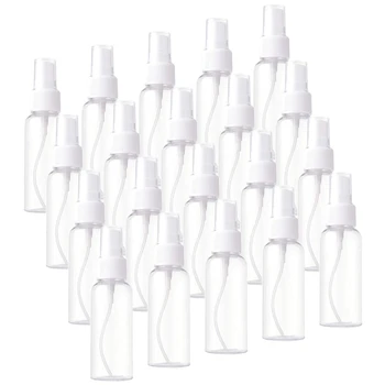 20Pcs Plastičnih Jasno Spray Steklenice Povratne Steklenice 50 ml Vžigalnike Fine Megle Škropilnica za Eterična Olja Potovanja