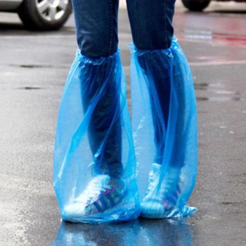 20Pcs Trajne Nepremočljiva Debele Plastične Razpoložljivi Dež Čevelj Zajema Visoko-Top Boot