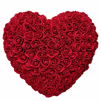 25 cm Vrtnice Srca valentinov Darilni Umetne Rože Srca Steno Poroko Dekor Rose Cvet Valentinovo Darilo Pene Cvetje Srce