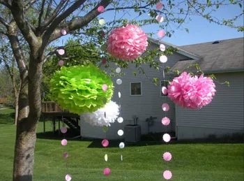 29 Barv na voljo!! Velikan papirnate rože kroglice pom pom stranka dekoracijo 20 palčni (50 cm) 20piece/veliko DIY papirnate rože rose žogo