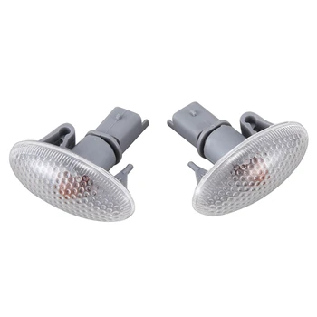 2X Vključite Signal Svetilke Dynamic LED Strani Znak Repetitorja Luči 632570 za Peugeot 108 206 Partner Citroen