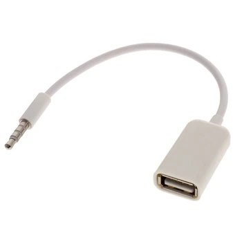 3,5 MM JACK USB moški vodi AUX kabel zvočnikov MINI AUDIO pretvori USB ženske df 99 S0493 poslana iz Italije