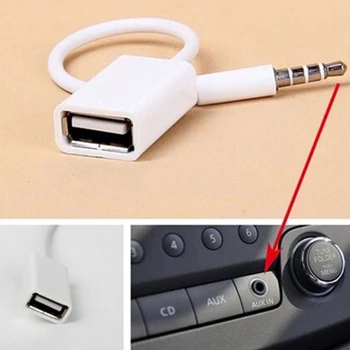 3,5 MM JACK USB moški vodi AUX kabel zvočnikov MINI AUDIO pretvori USB ženske df 99 S0493 poslana iz Italije